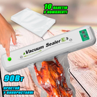 Автоматический вакууматор UKC Vacuum SeaIer-E-90W упаковщик для длительного хранения продуктов + 10 пакетов 25x17см