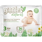Подгузники Giggles Natural 3 Midi 4-9 кг 34 шт (8680131206391)