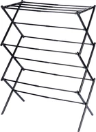 Suszarka na pranie Vilde metalowa czarna pionowa rozsuwana 44.5 - 75 x 37.5 x 105 cm (5904316490959)