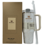 Термос термочашка Stanley Quencher H2.0 Tumbler з нержавіючої сталі Cream Marble 0,88 л KT7002009
