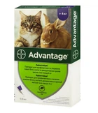 Краплі від бліх Адвантейдж Advantage Bayer для котів та кролів понад 4 кг 1 піпетка