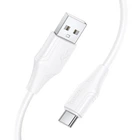 Дата-кабель Hoco X124 Bien silicone USB to Type-C 3A (1m) White