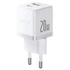 СЗУ Palm Fast Charger 20W (1USB-A/1C) (P10111608) Moon White Baseus (2000003506354)