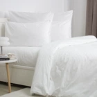Комплект постельного белья ТЕП «СТРАЙП САТИН PREMIUM» Optical White, евро