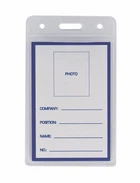 Бейдж-ідентифікатор вертикальний Buromax 65х109 мм пластиковий (BM.5403)