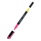 Маркер текстовий Axent Highlighter Dual рожевий - жовтий 2-4 мм клиноподібний (2534-10-А)