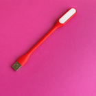 Гибкая Лампа LED USB Фонарик для Павербанка Ноутбука, Красный