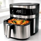 Аэрофритюрница Rainberg RB-2330 8.5л 4200Вт 12 программ приготовления сенсорное управление серебристый цвет