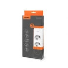 Сетевой удлинитель VIDEX ONCORD б/у 3п 3м с кнопкой White 28792