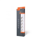 Мережевий подовжувач VIDEX ONCORD з/з 6п 3м (3x1.5мм) з кнопкою White (VF-PD63G-W) 27691