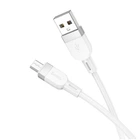 Кабель Hoco X109 силиконовый Micro USB 2.4A белый 1м
