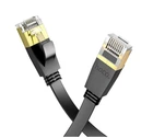 Кабель Hoco US07 чиста мідь плоский Ethernet RJ45 10м чорний