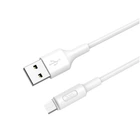 Кабель Hoco X25 Micro USB для заряджання та передачі даних білий