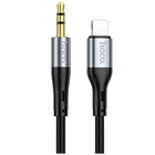 Кабель Hoco UPA22 силиконовый для Lightning и 3.5mm черный