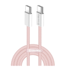 Кабель USB PD Type-C/Type-C ColorWay CW-CBPDCC061-P 3,0A 60W 1м рожевий
