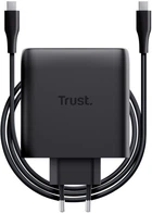 Зарядное устройство Trust Maxo 100Вт, GaN, 2xUSB-C, PD/PPS Black (25527)