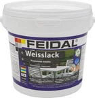 Эмаль акриловая для дерева Feidal Weisslack Глянцевая 1л