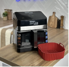 Аерофритюрниця Zepline ZP-00343 на 13 л, 2 Тени 4200 Вт, з 12 програмами, LED дисплеєм і знімним кошиком