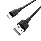 Кабель USB Borofone BX30, USB to Lightning, 2.4А, 1m, черный
