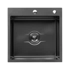 Кухонная мойка Kroner Derby Handmade KRP PVD 5050HM встроенная 50*50 см