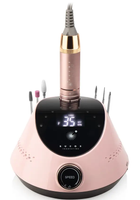 Профессиональный фрезер для маникюра и педикюра Bucos Nail Drill X2 PRO Blush Pink, 65 Вт, 35000 оборотов