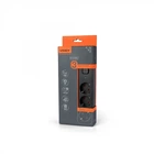 Сітковий подовжитель VIDEX ONCORD с/с 3п 3м (3x1.5мм) з кнопкою White (VF-PD33G-W) Чорний