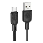 Кабель USB Borofone BX113 Silicone Micro 2.4A 2m Чорний
