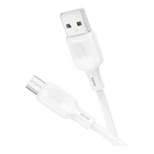 Кабель для зарядки и передачи данных USB Borofone BX113 Silicone fast charging 2.4A USB-A to Micro - USB 1метр White