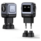 Мережевий зарядний пристрій Ugreen Nexode RG Robot GaN CD361 65 Вт 2xUSB-C + USB-A Сірий (25685B)
