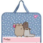 Папка для зошитів YES 492316 Pusheen B4, на блискавці, з 2-ма ручками, пластик /492316/