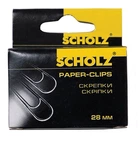 Скріпки 28мм SOZ 4701 прямі 100шт. (10) /4701SCH/