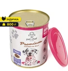 Корм вологий для дорослих собак Pet Chef Шматочки в желе з індичкою