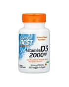 Вітамін D3 2000 МЕ Doctor's Best 180 кап 20206832