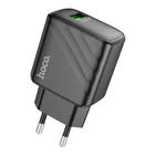 Сетевое зарядное устройство Hoco CS21A 1USB QC 18W поддерживает быструю зарядку Quick Charge 3.0 Black