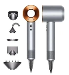 Фен для волос Leafless Super Hair Dryer, 1600 Вт, 5 насадок, серый с золотым Nickel