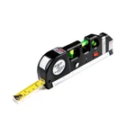 Лазерный уровень Fixit Laser Level Pro 3 с рулеткой и жидкостным уровнем для точной разметки внутри и снаружи помещений