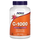 Вітамін С-1000 з шиповником + біофлавоноїди Now Foods (Vitamiv C-1000) 250 таблеток (NOW-00687)