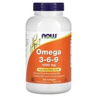 Омега-3-6-9 NOW Foods 1000 мг (Omega 3-6-9) 250 капсул (NOW-01837)