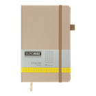 Блокнот BUROMAX 125*195мм 96арк. ETALON 291160-23 штучна шкіра, золотий (клітинка) /BM.291160-23/