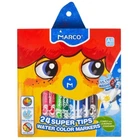 Фломастери Marco 24 кольори Super Washable 1630-24CB