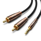Кабель Ugreen AV170 AUX 3.5mm Mini Jack to 2xRCA 1m Black (80845)