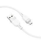 Кабель HOCO X109 Energy silicone charging data cable for Micro 2,4A/1m білий