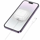 Бездротовий зарядний пристрій 15W LED дисплей Type-C магнітний Hoco CW61 білий