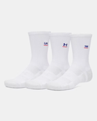 Шкарпетки Under Armour Performance Tech™ Unisex 3-Pack Crew Socks 1379515-101 l, білий