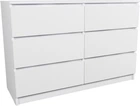 Комод Viant ТК-9 6Ш 1200 х 420 х 800 мм Белый (ТК9-000021724)