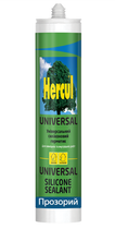 Герметик силіконовий HERCUL UNIVERSAL універсальний, прозорий (280 мл)