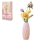 Детский 3D конструктор ваза с цветами, 290 деталей (P2355)