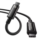 Кабель швидкого заряджання Type-C to Type-C Baseus Tungsten Gold 240W PD3.1 1m Fast Charging Data Cable, чорний