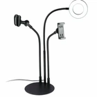 Лампа настільна Fill Light 3 в 1 9 см чорна димована з USB для смартфонів та мікрофонів
