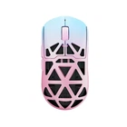Ігрова бездротова миша з магнію MCHOSE Ax5 V2 / Bluetooth / 2,4G / PixArt PAW3950 / 8K / 42000DPI / Pink Blue / Рожево синя